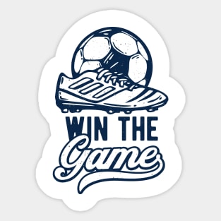 Soccer Shoe Sport Soccer Player Win The Game Sticker